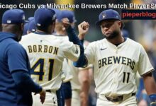 Chicago Cubs vs Milwaukee Brewers Match Player Stats