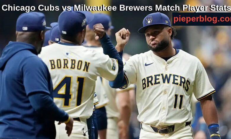 Chicago Cubs vs Milwaukee Brewers Match Player Stats