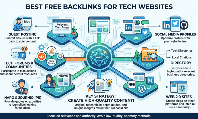 Best Free Backlinks for Tech Websites