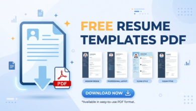 Free Resume Templates PDF